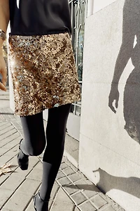 SEQUIN MINI SKIRT