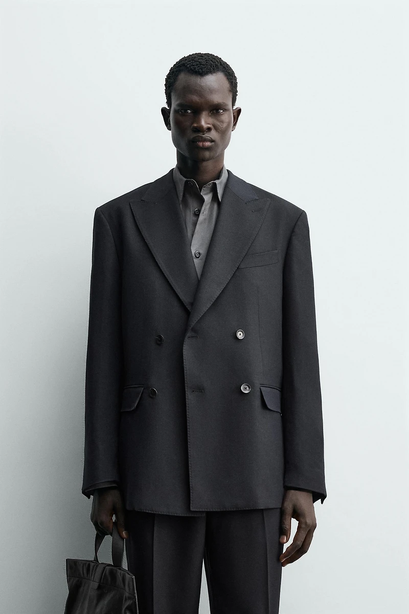 DOUBLE BREASTED SUIT BLAZER