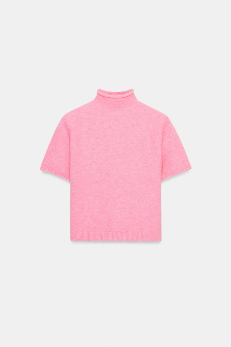 PULL MANCHES COURTES MAILLES DOUCES