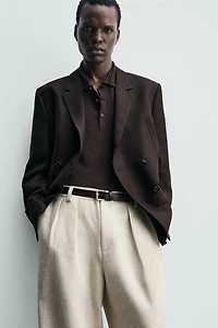 PLEATED RELAXED FIT PANTS