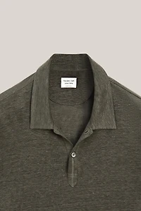 100% linen long sleeve polo shirt - LIMITED EDITION