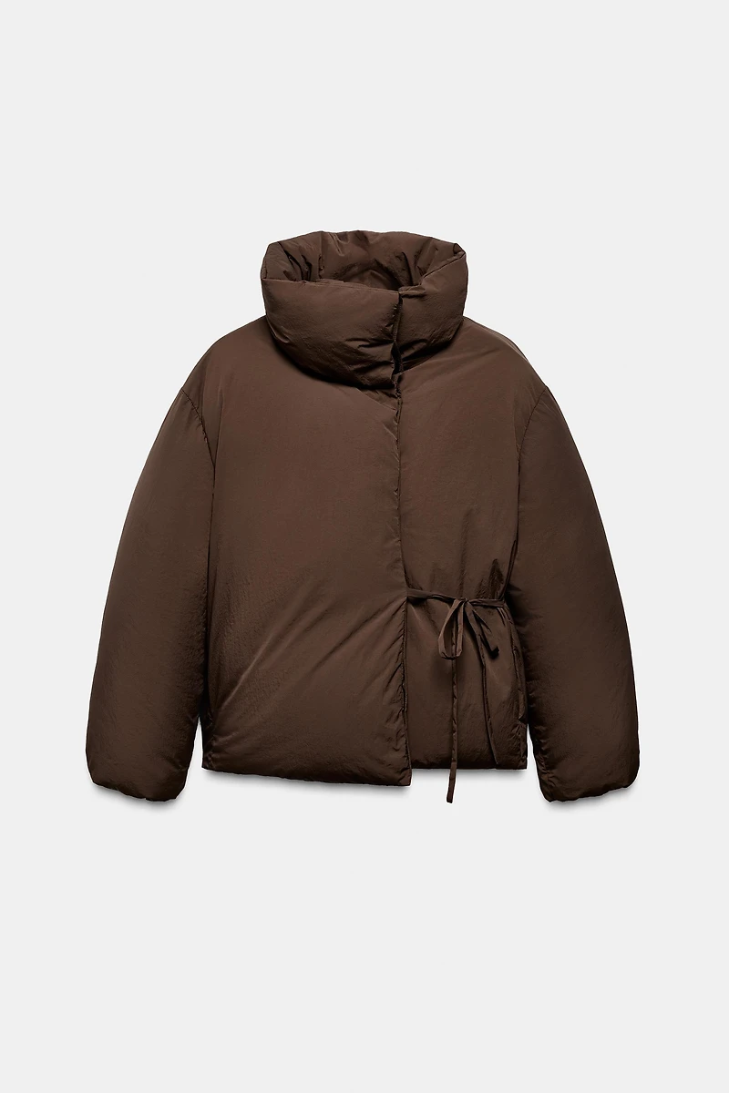 SHORT WATER AND WIND PROTECTION PUFFER ANORAK