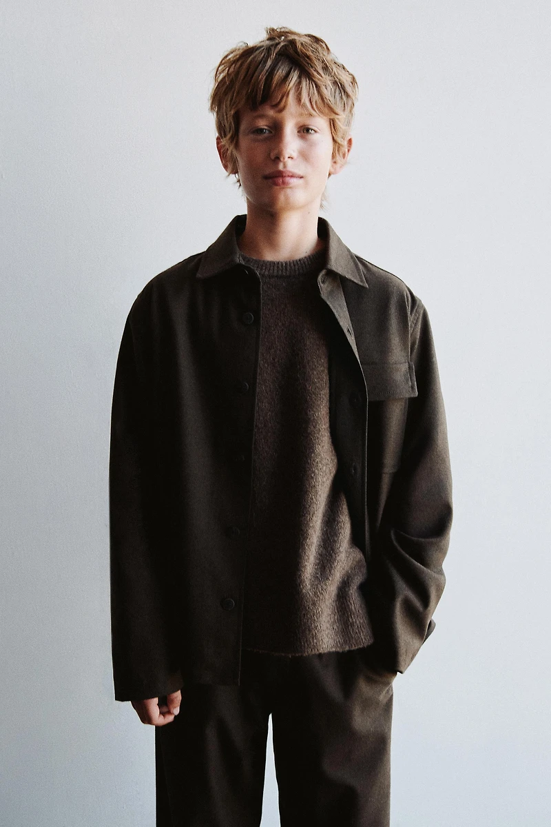 FLANNEL POCKET OVERSHIRT