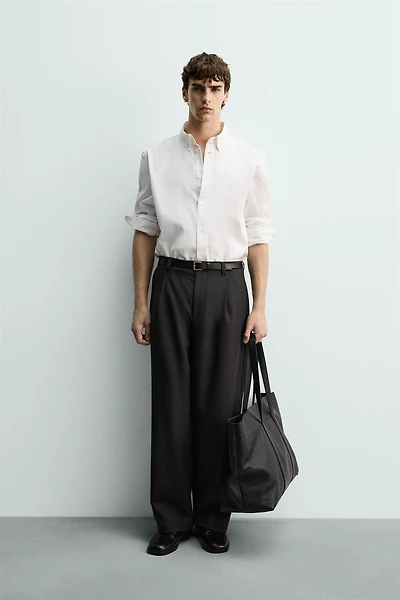 REGULAR FIT TEXTURED SHIRT