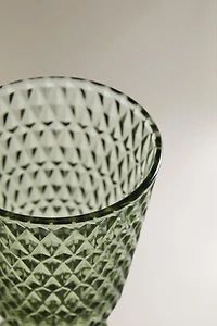 VERRE À PIED VERRE RELIEF