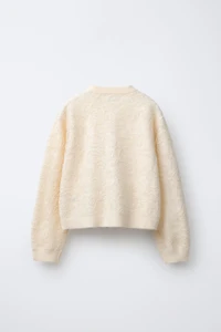 GILET EN MAILLE TULLE ET PAILLETTES