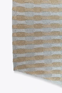 METALLIC THREAD ASYMMETRIC TOP