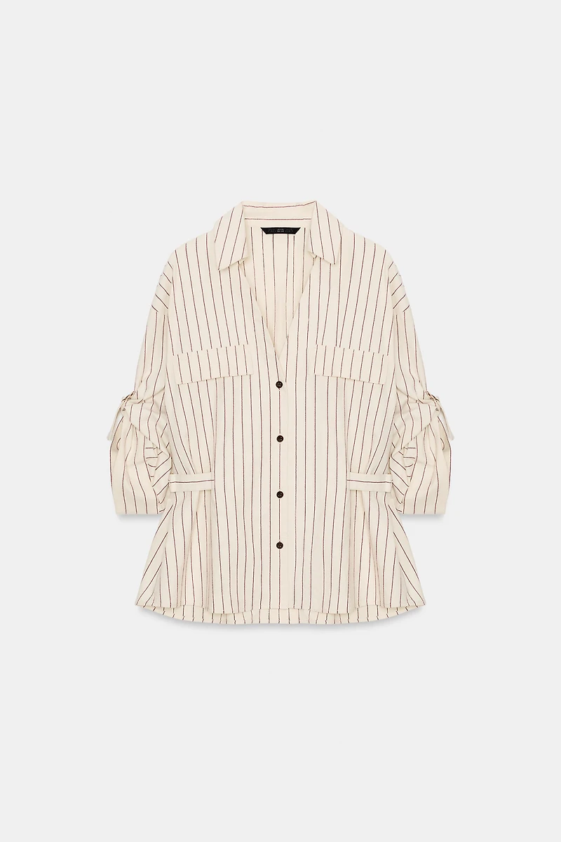 STRIPED SAFARI SHIRT