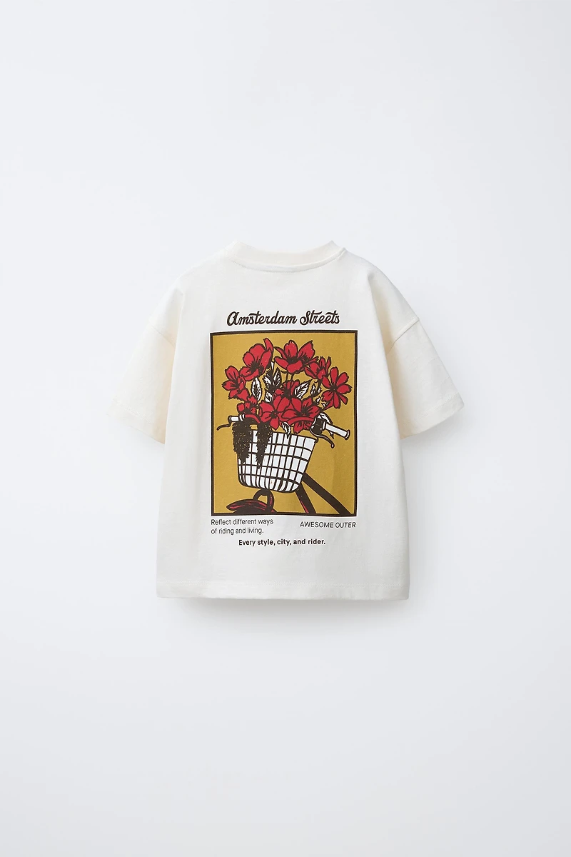 T-SHIRT FLEURS BRODÉES