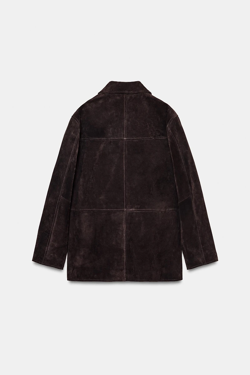 BLOUSON EN DAIM 100% CUIR