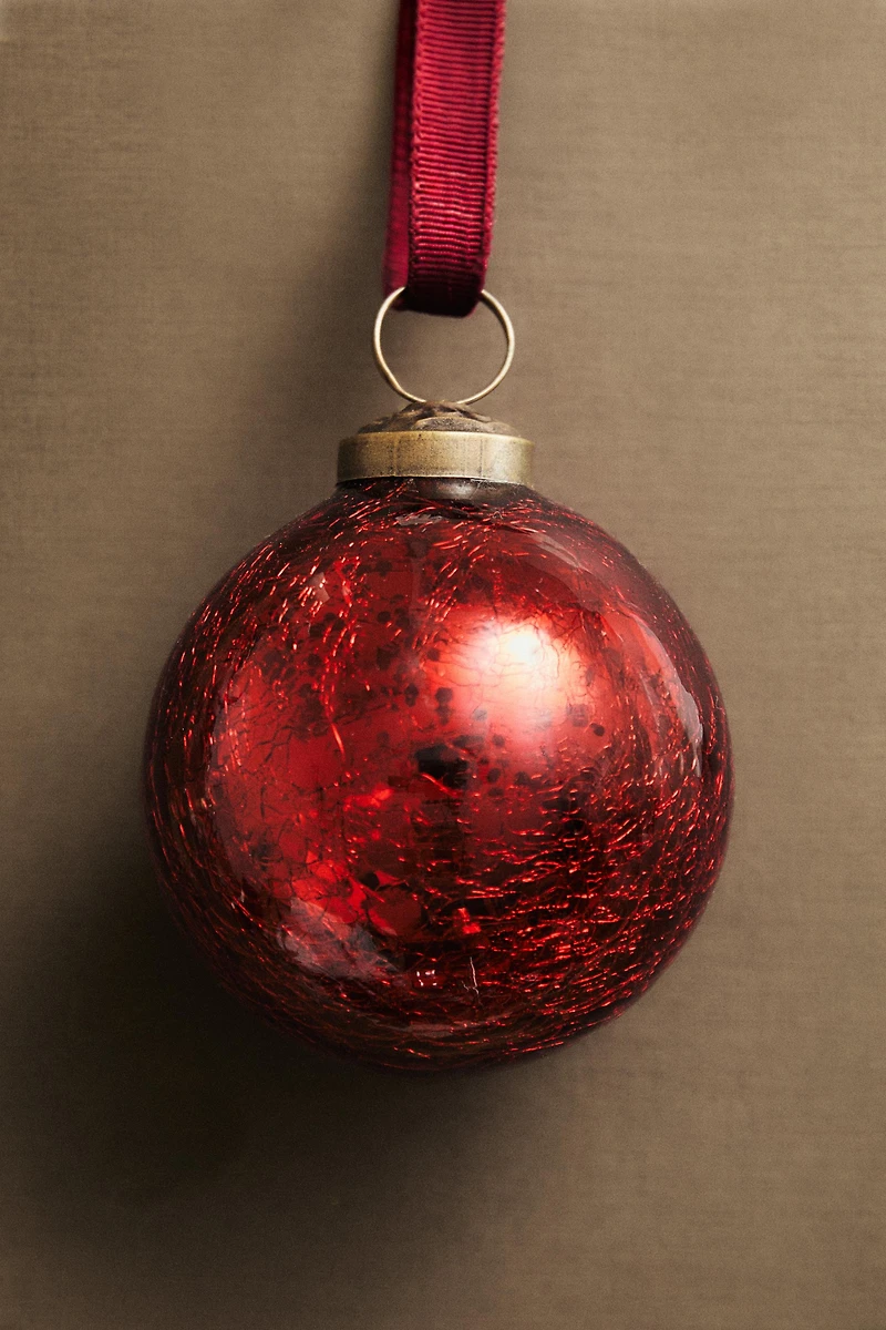 RED CHRISTMAS BALL TREE ORNAMENT