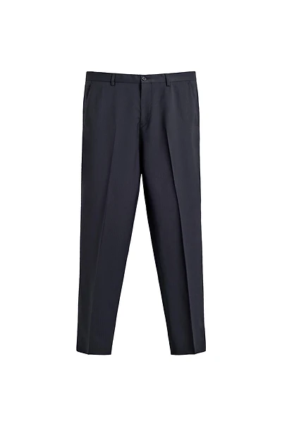 100% WOOL PINSTRIPE SUIT PANTS