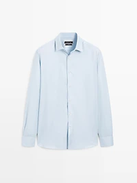 Slim fit 100% cotton Oxford shirt