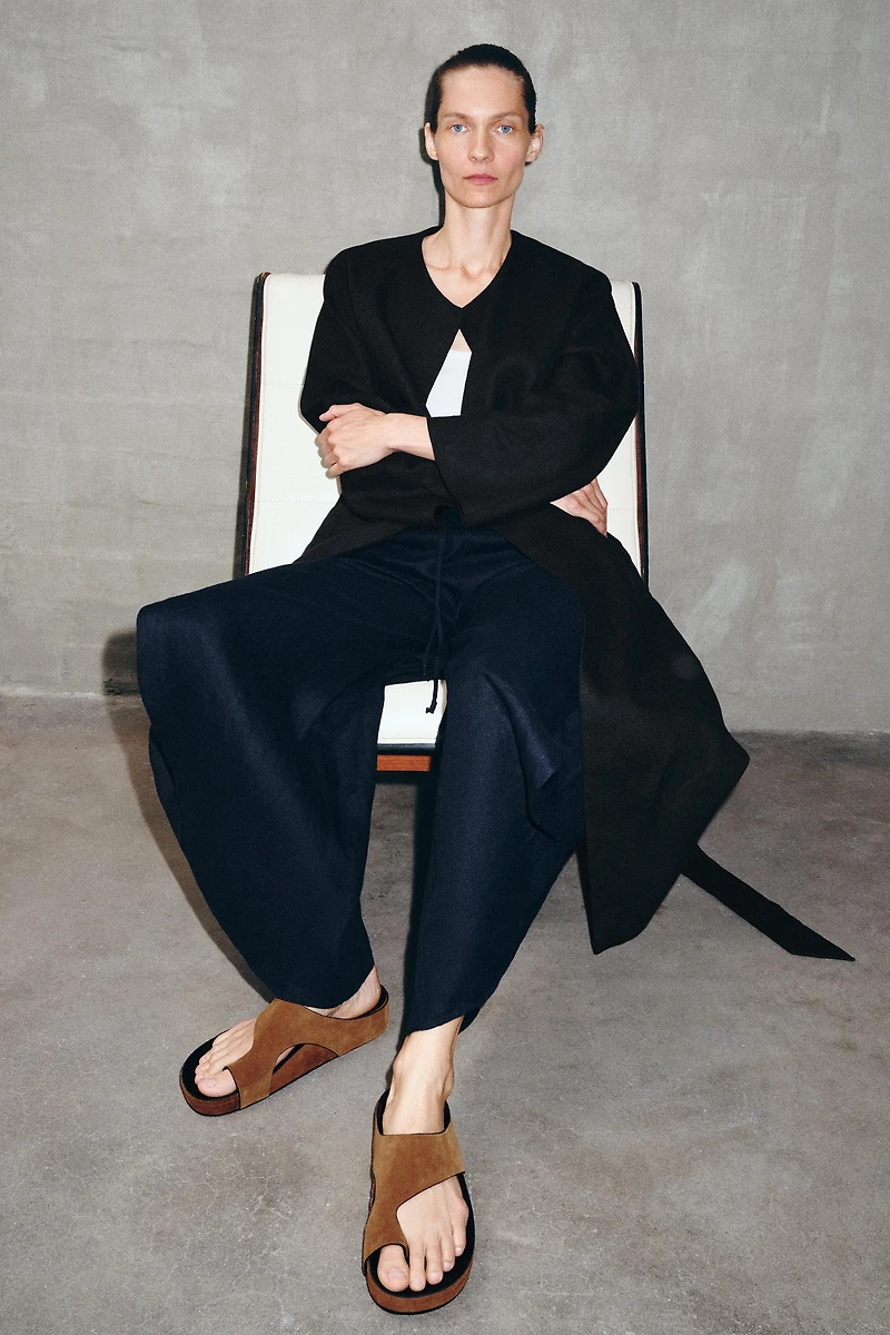 LIMITED EDITION SUEDE FLAT SANDALS
