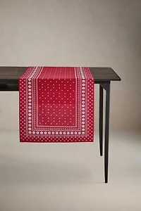 WINTER CHRISTMAS COTTON TABLE RUNNER