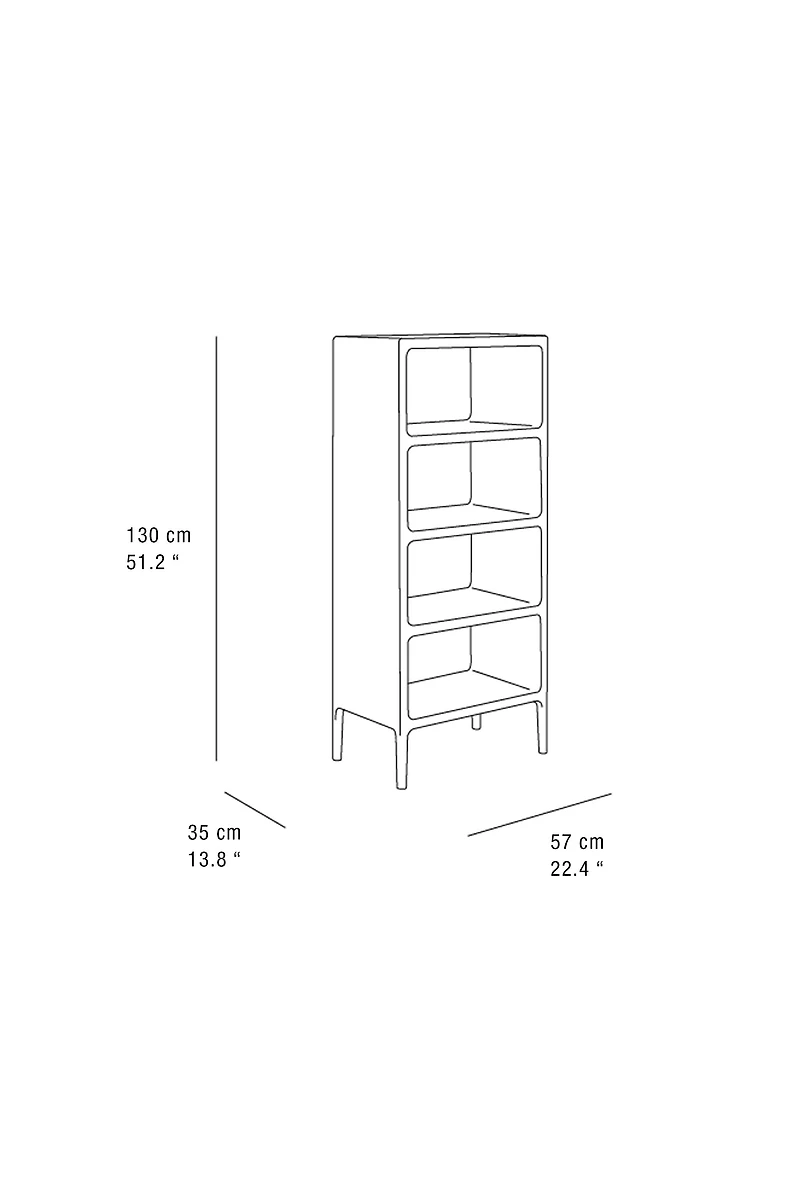 HIGH HONEY OAK BOOKCASE