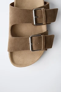 SANDALES EN CUIR