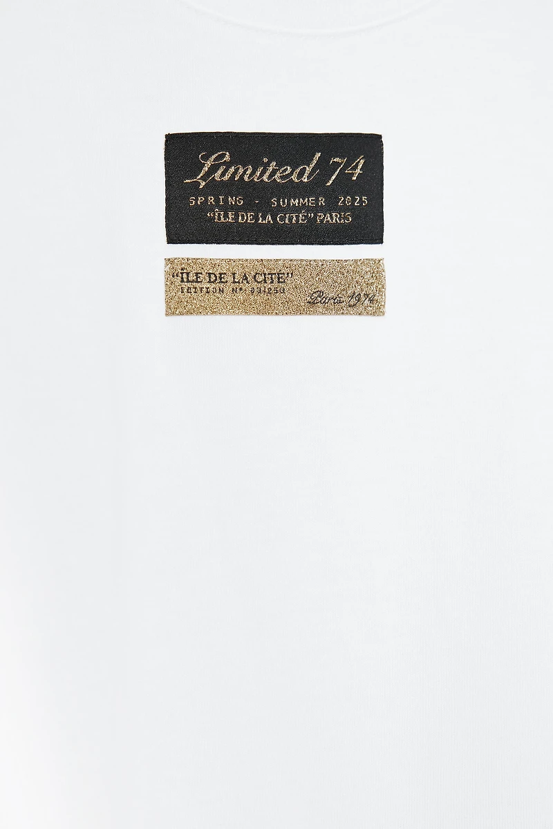 SHORT SLEEVE T-SHIRT WITH LABEL