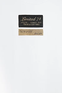 SHORT SLEEVE T-SHIRT WITH LABEL