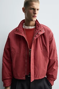 WAXED FINISH PADDED JACKET