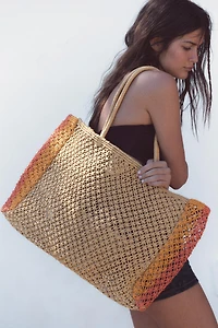COMBINED WOVEN EFFECT SHOPPER