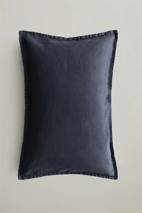 FADED LINEN THROW PILLOW COVER