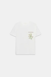 EMBROIDERED POCKET T-SHIRT