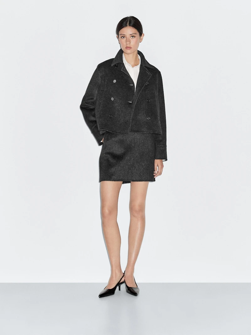 Short faux fur coat