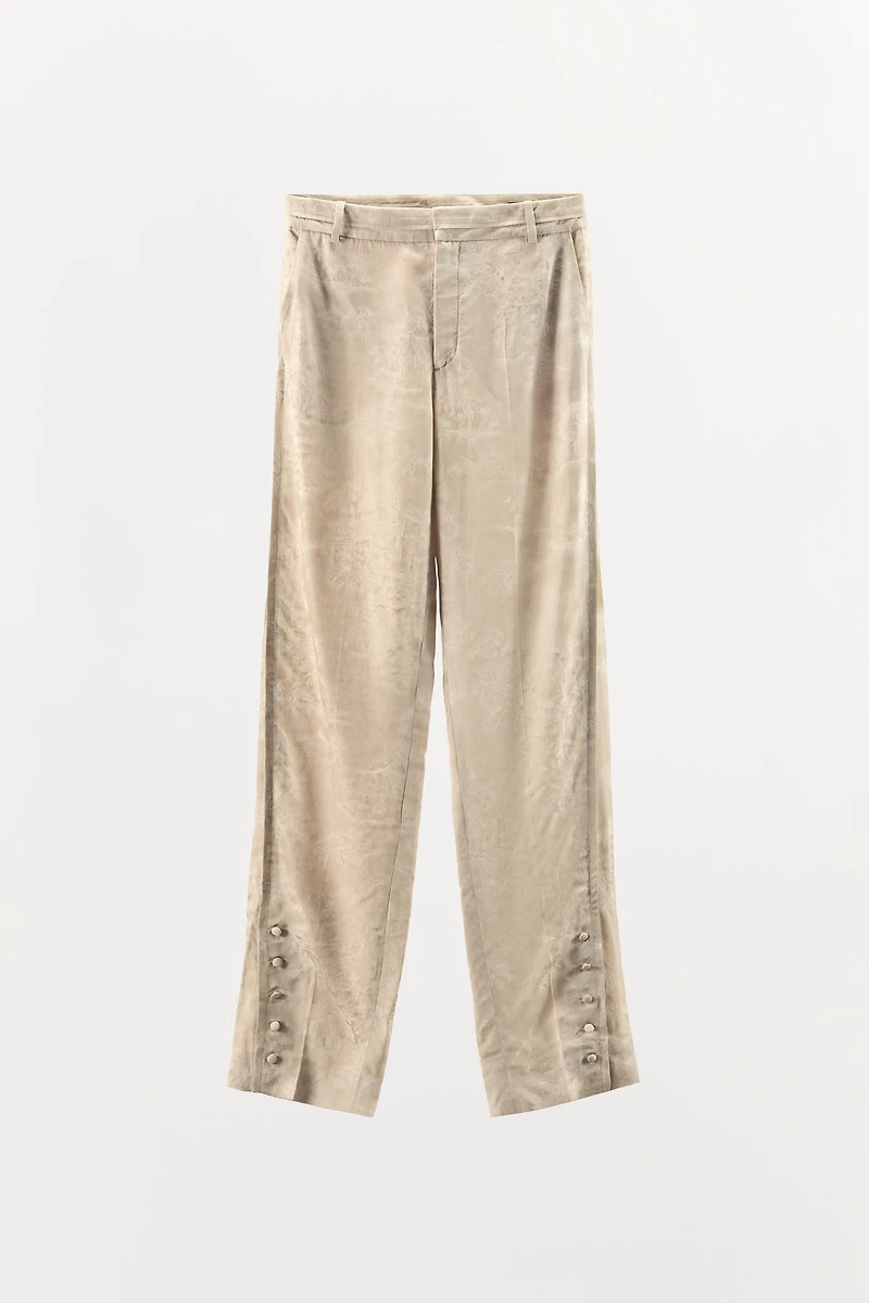 ZW COLLECTION LIMITED EDITION JACQUARD BUTTON PANTS