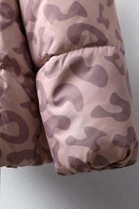 ANIMAL PRINT WATER REPELLENT COAT