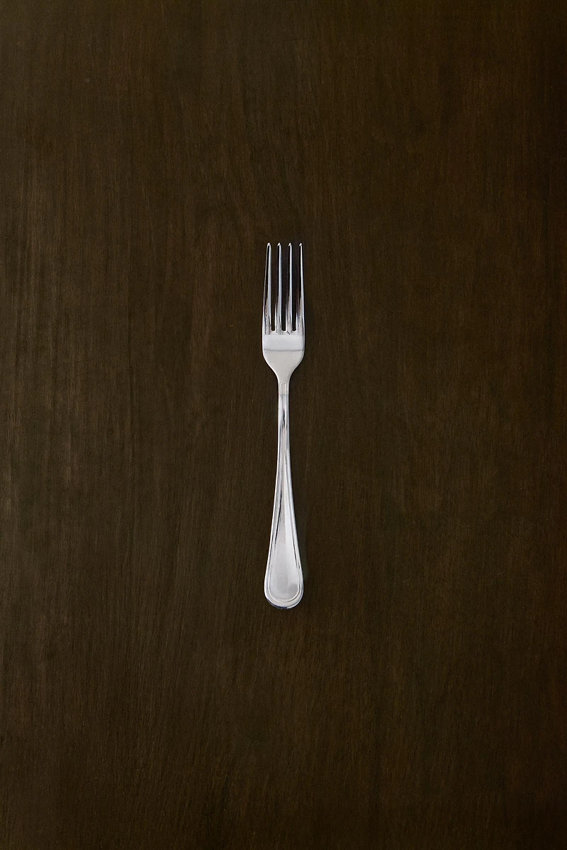 SHINY STEEL DESSERT FORK