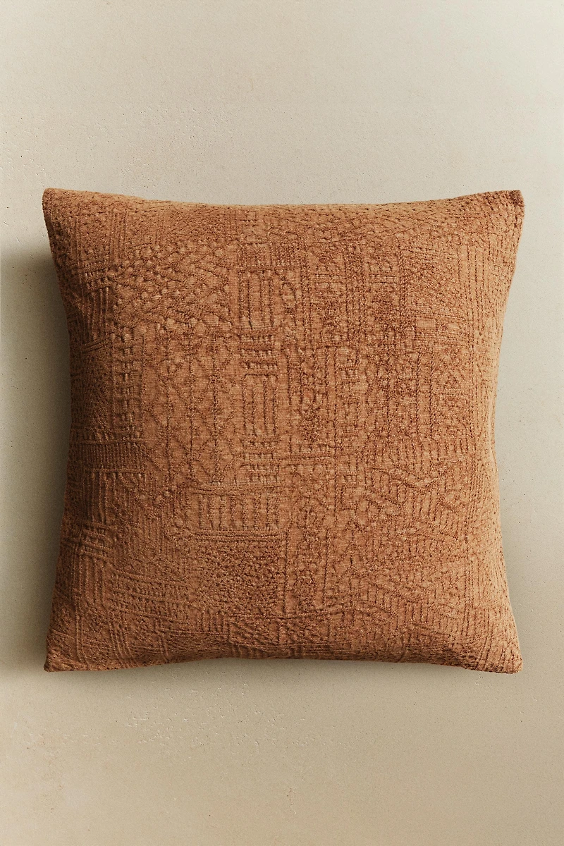JACQUARD THROW PILLOW COVER