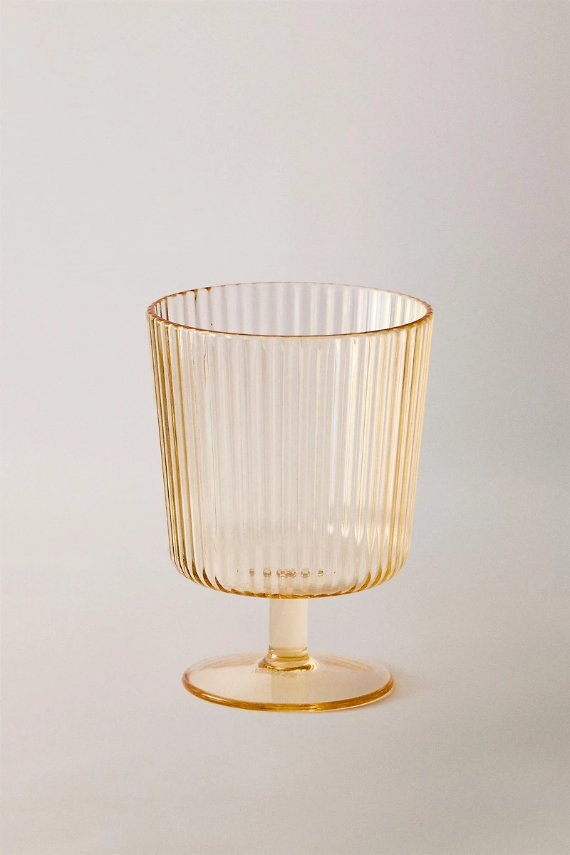 STRIPED ACRYLIC GLASS