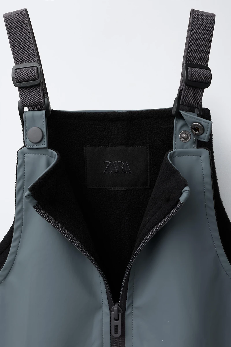WATER-RESISTANT RUBBERIZED OVERALLS