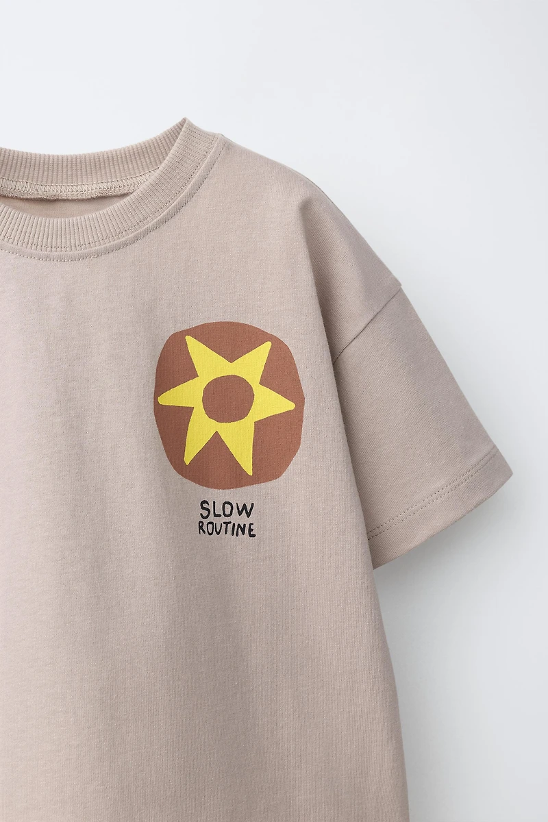 T-SHIRT IMPRIMÉ SOLEIL
