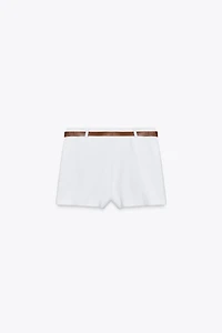 JUPE-CULOTTE CROISÉE CEINTURE