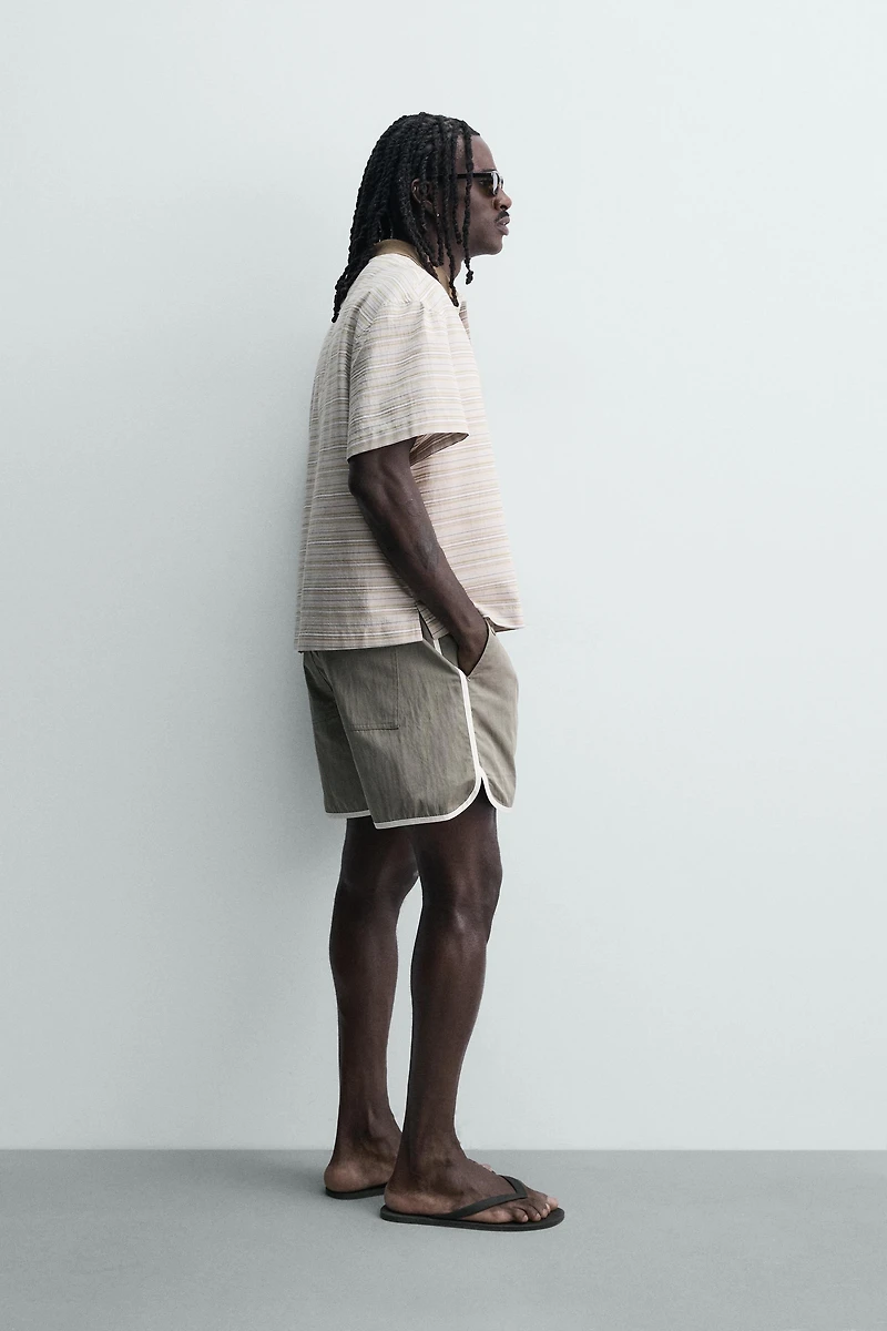 RELAXED FIT STRIPED POLO SHIRT