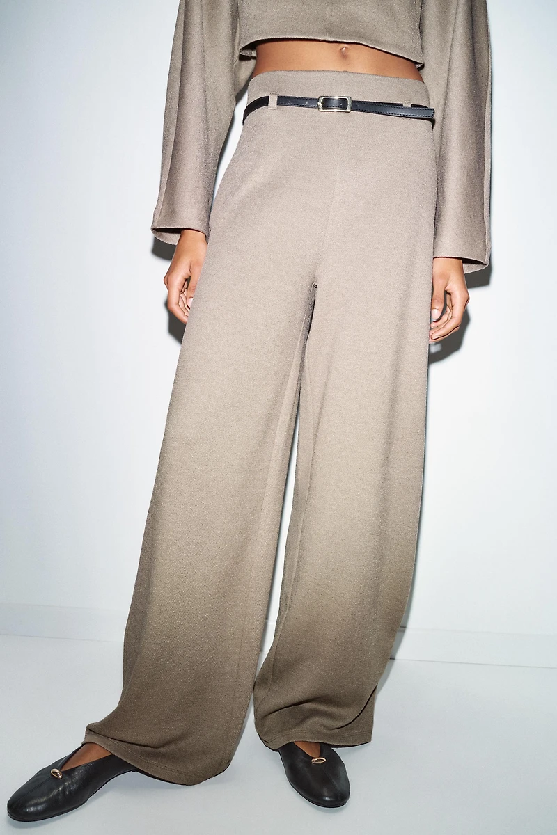 BELTED PALAZZO PANTS