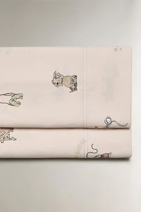 CHILDREN'S SKATING DOG FLAT SHEET