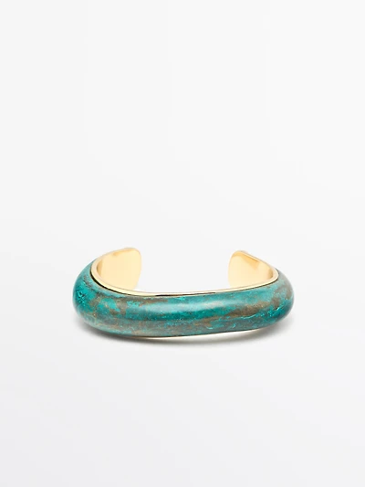Bronze effect patina bracelet