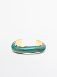Bronze effect patina bracelet