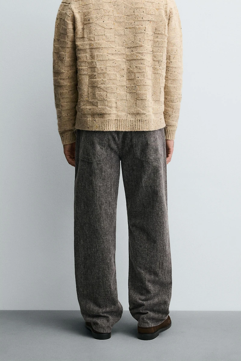 JEAN STRAIGHT FIT BROSSÉ