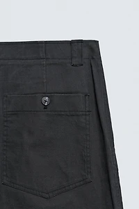 WASHED STRAIGHT FIT PANTS