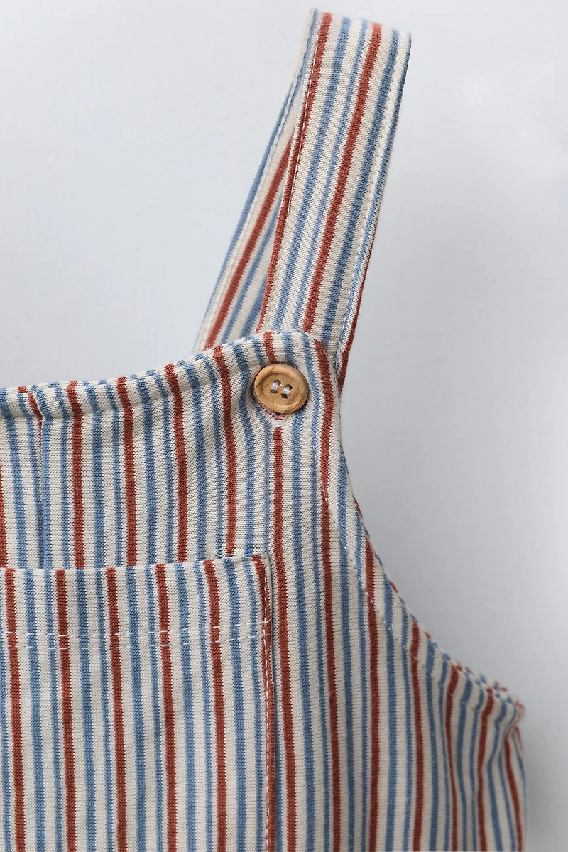 STRIPED OVERALLS