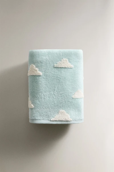 SERVIETTE DE BAIN ENFANT NUAGES