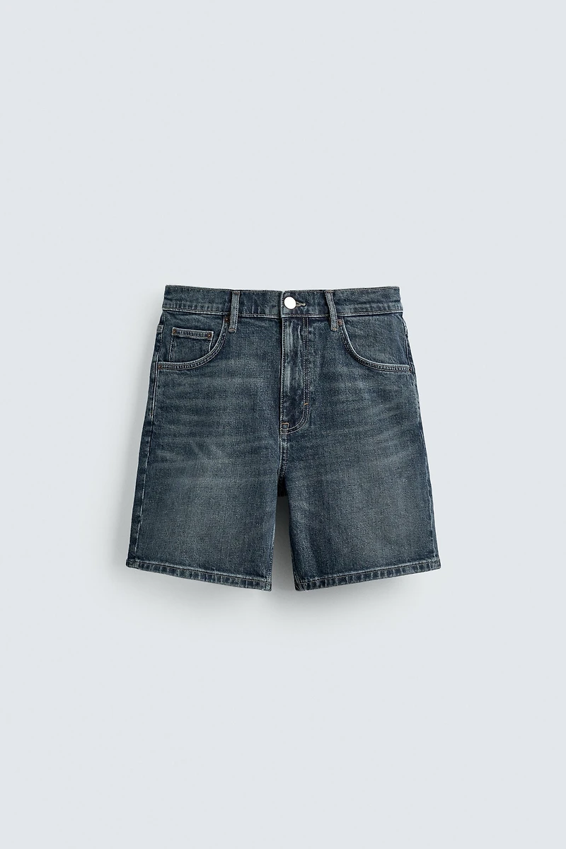 REGULAR FIT DENIM SHORTS