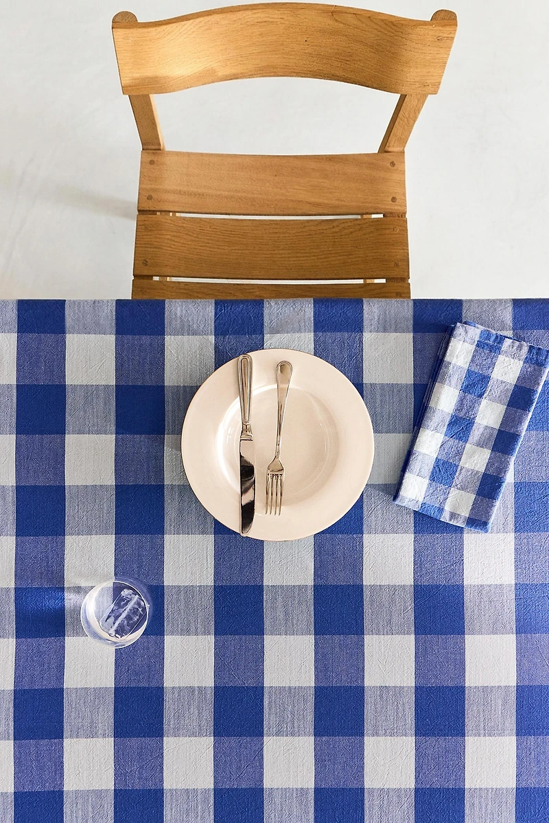 CHECK COTTON TABLECLOTH