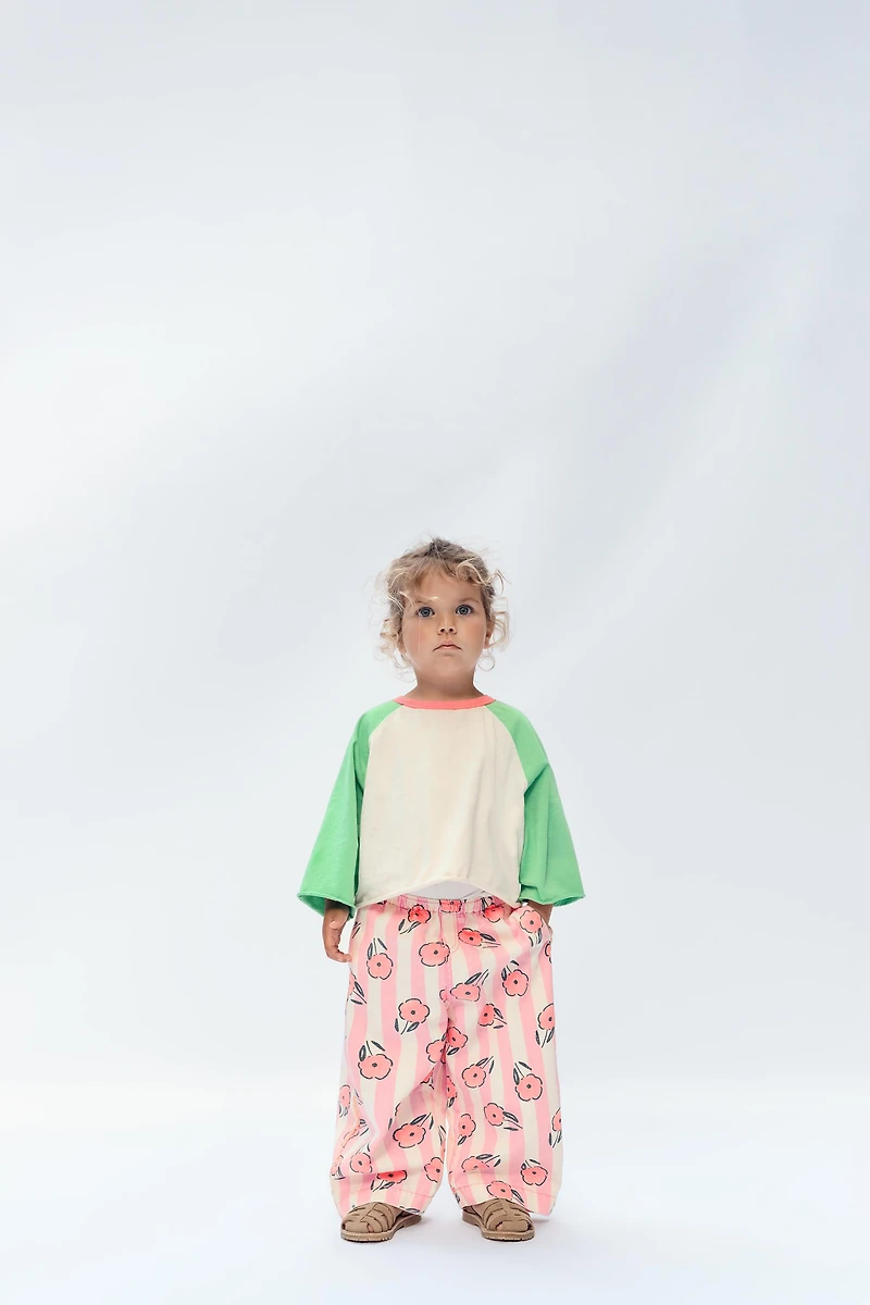 2-14 YEARS/ CONTRAST RAGLAN SLEEVE T-SHIRT LIMITED EDITION