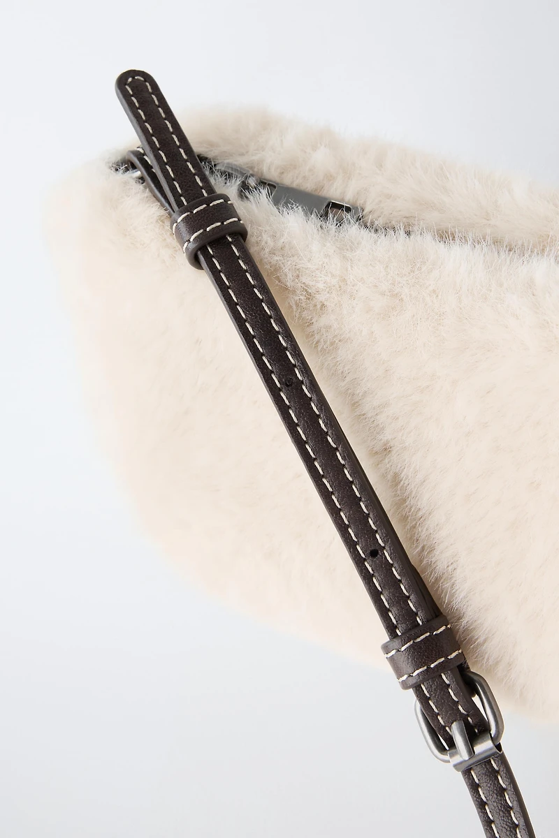 FAUX FUR SHOULDER BAG