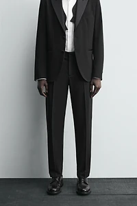 PANTALON DE COSTUME SMOKING AVEC LAINE